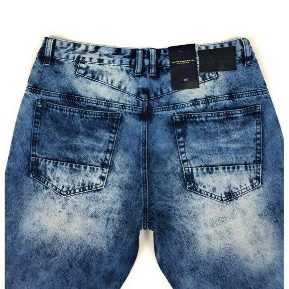 Smoke Rise Distressed Light Wash Denim Jean Shorts - Picture 10 of 10